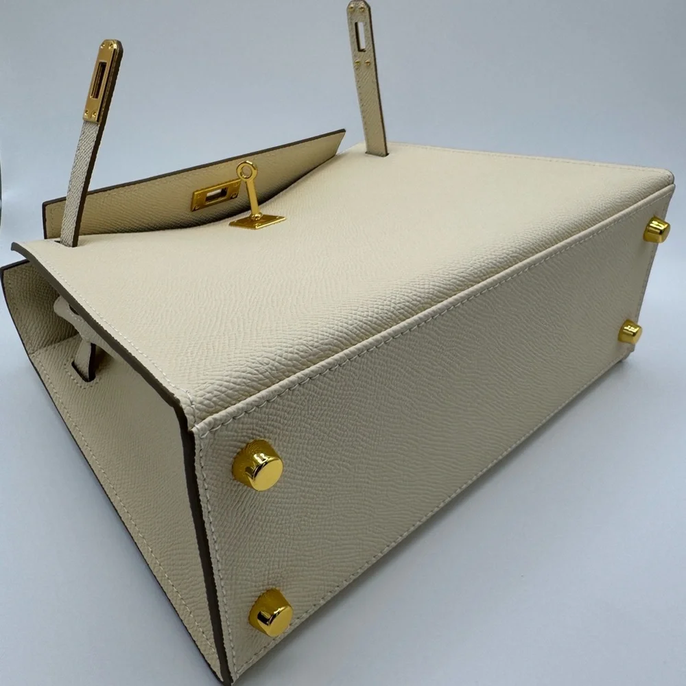 The Kinsley 25 - Vanilla Cream - Top Handle Satchel Bag